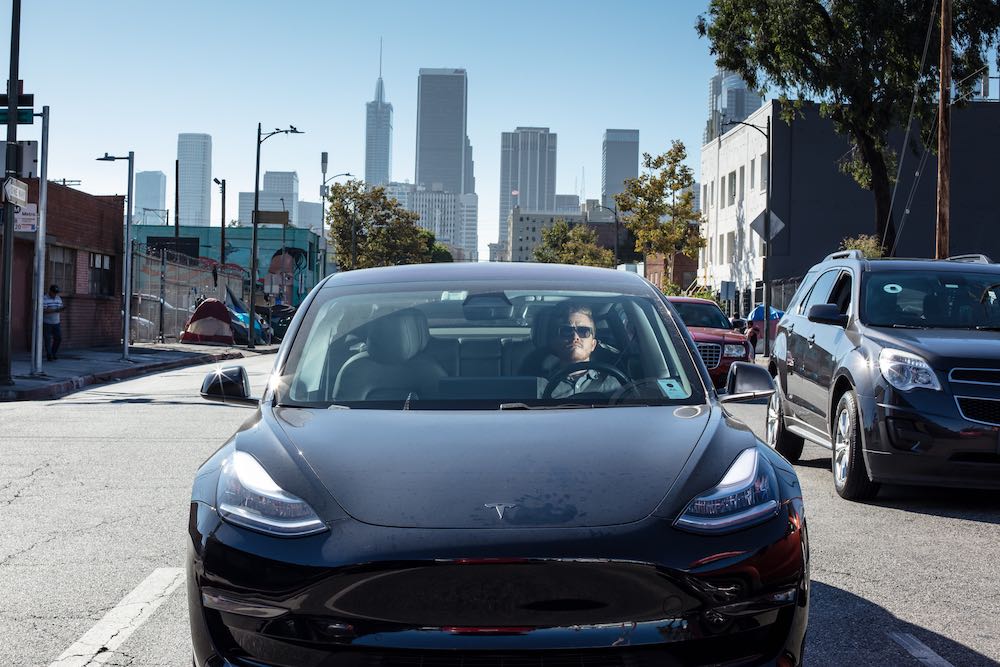 Black Tesla - Skid Row Los Angeles, 2019