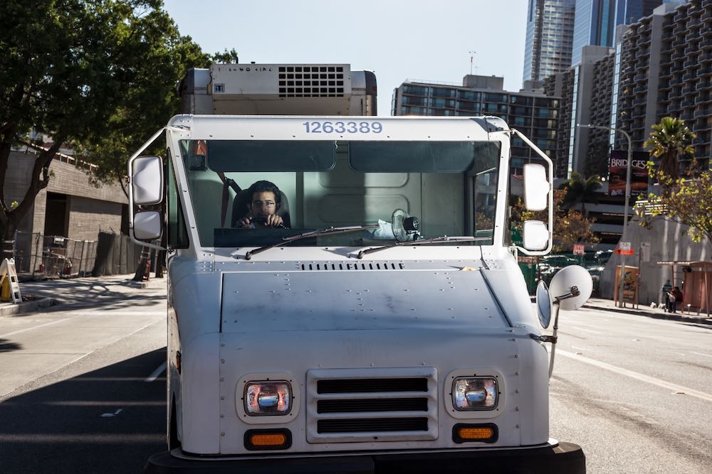 White Mail Van - Downtown Los Angeles, 2015